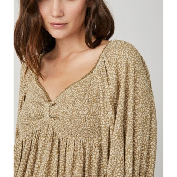 FREE PEOPLE Brittnee Printed Top / Tropical Nut - Picture 7 of 13